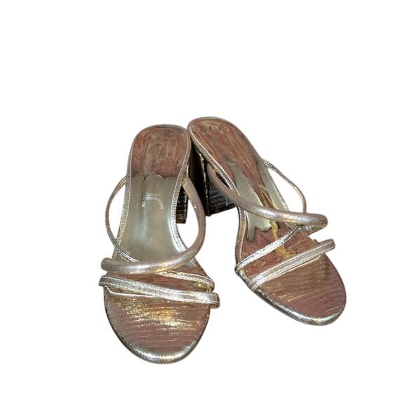 Sugar Badger Strappy Block Heels Size  7.5 - Picture 1 of 6